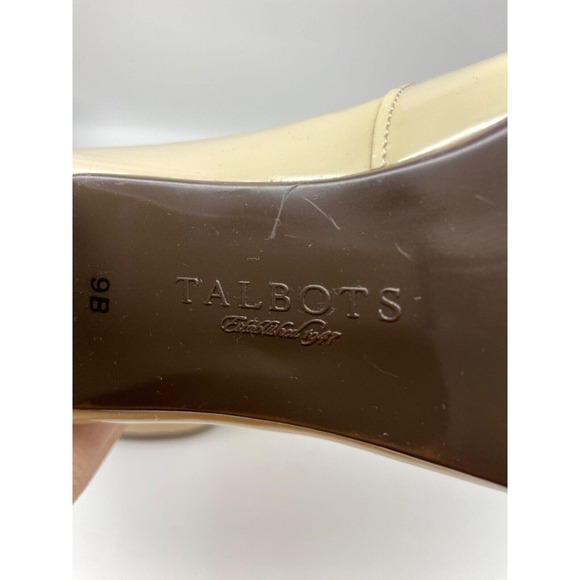 Talbots Pumps Women Sz 9B‎ Mary Jane Cream Pumps Genuine Leather Classy Brazil - Picture 9 of 13
